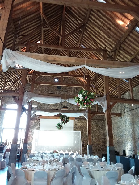 Drapé blanc organza - 10 m x 1,40 m – Image 2