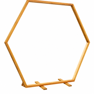 Arche hexagonale en bois - H 240 cm