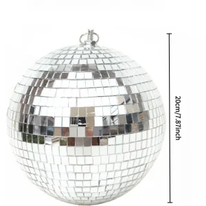 Boule à facette argentée - 20 cm