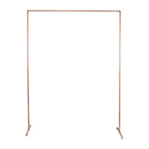 Arche rectangulaire en laiton rose gold - H 200 x L 150 cm