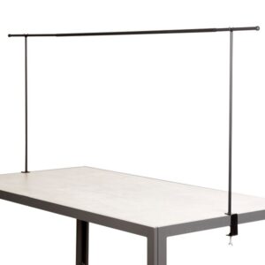 Barre de table noire - L 140 cm