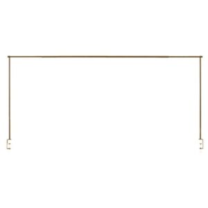 Barre de table dorée - L 140 cm