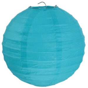 Boule chinoise turquoise - Ø 30 cm