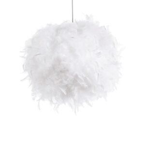 Boule de plumes blanches - D 20 cm