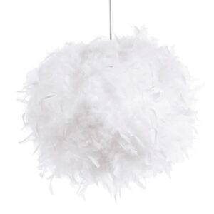 Boule de plumes blanches - D 30 cm