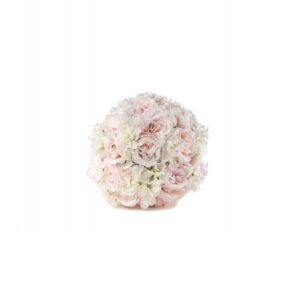 Boule de fleurs roses pastel - D 30 cm