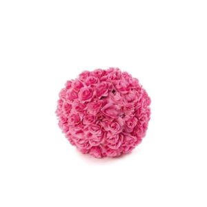 Boule de roses fuchsias - D 40 cm