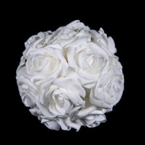 Boule en feutre blanc - D 30 cm