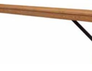 Banc en bois rustique - 5 personnes - L 210 cm