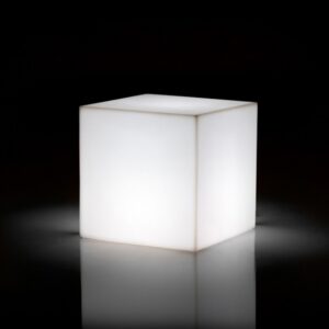 Cube lumineux sur batterie (LED) avec télécommande – 40 cm