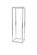 Colonne ajourée argentée – 80 x 28 cm