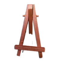 Mini chevalet bronze pailleté 10 cm