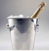 Seau à champagne en verre