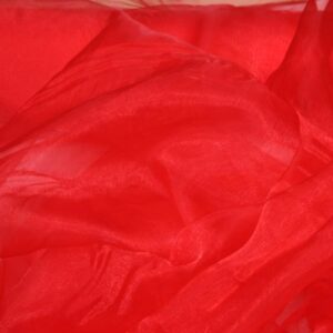 Drapé rouge organza - 10 m  x 1,40 m