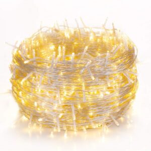 Guirlande led blanc chaud sur prise - 50 m