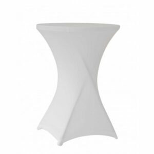Housse de mange debout en lycra blanc
