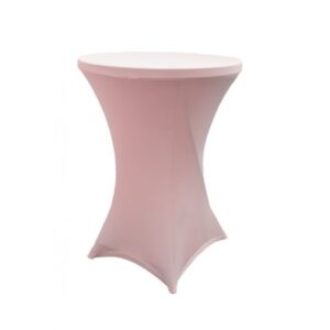 Housse de mange debout en lycra rose pâle