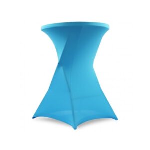 Housse de mange debout en lycra turquoise