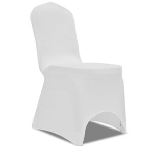 Housse de chaise en lycra blanc