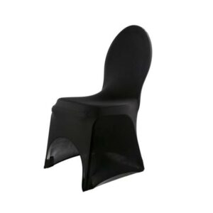 Housse de chaise en lycra noir