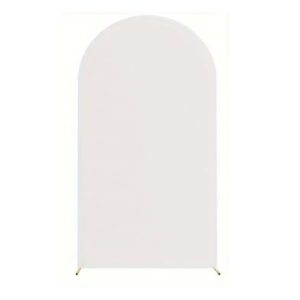 Housse blanche pour fond arrondis