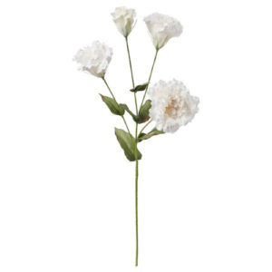 Lisianthus blanc artificiel - L 40 cm