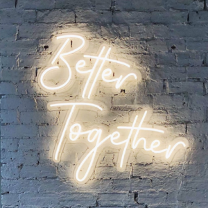Néon "Better Together" - sur prise - 150 cm