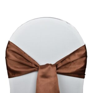 Nœud en satin chocolat