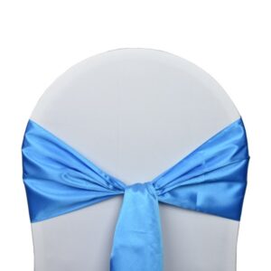 Nœud en satin turquoise