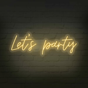 Néon "Let's Party"  - 80 cm