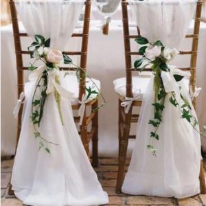 Organza blanc pour chaises