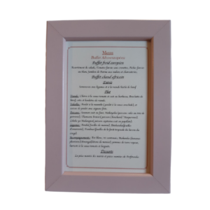 Cadre rose 10 x 15 cm - hors impression