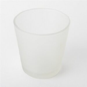 Photophore blanc opaque - 7,5 cm