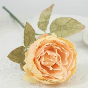 Pivoine saumon artificielle - L 20 cm