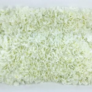 Plaque mur de fleurs blanches