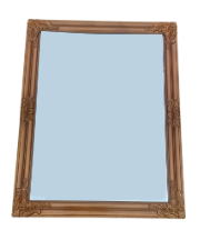 Petit miroir doré H 90 cm l 70 cm - flocage non compris - location