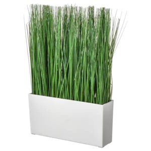Herbe haute artificielle en pot - H 25 cm