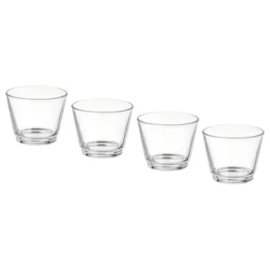Photophore moyen transparent - 7 cm