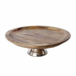 Présentoir en bois sur pied - D 28 cm