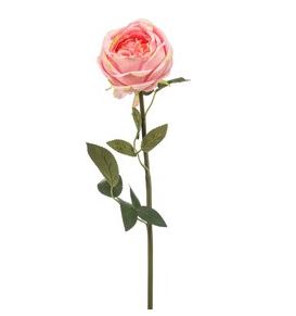 Rose anglaise rose artificielle - L 25 cm