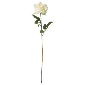 Rose crème artificielle - L 30 cm