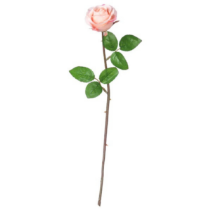 Rose rose artificielle - L 30 cm