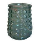 Vase motif vert d'eau - 14 cm