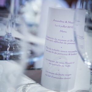 Menu photophore - hors bougie