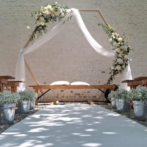 Banc en bois rustique - 5 personnes - L 210 cm