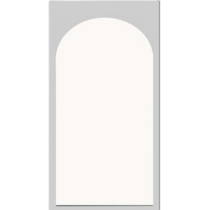 Backdrop blanc arrondi - taille M