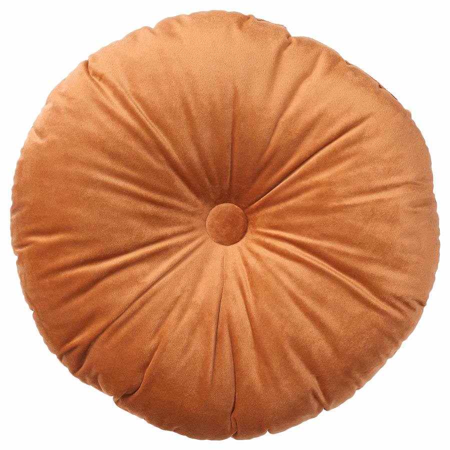 Coussin terracotta rond pour fauteuil Emmanuelle