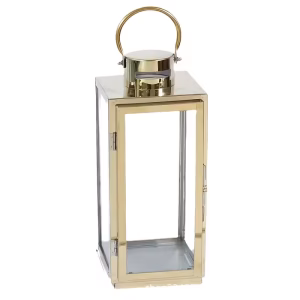 Lanterne dorée - H 32 cm