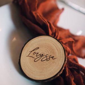 Serviette en gaze terracotta